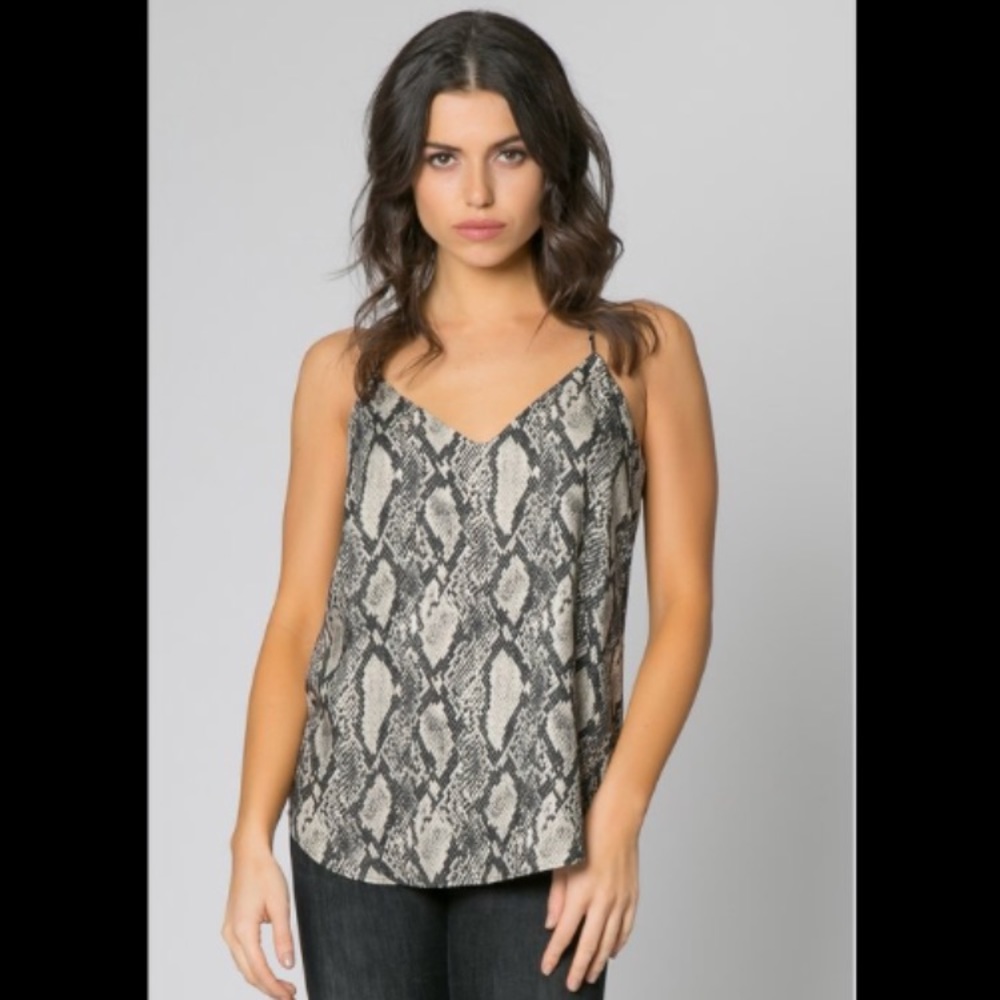 Lavender Brown Snakeskin top